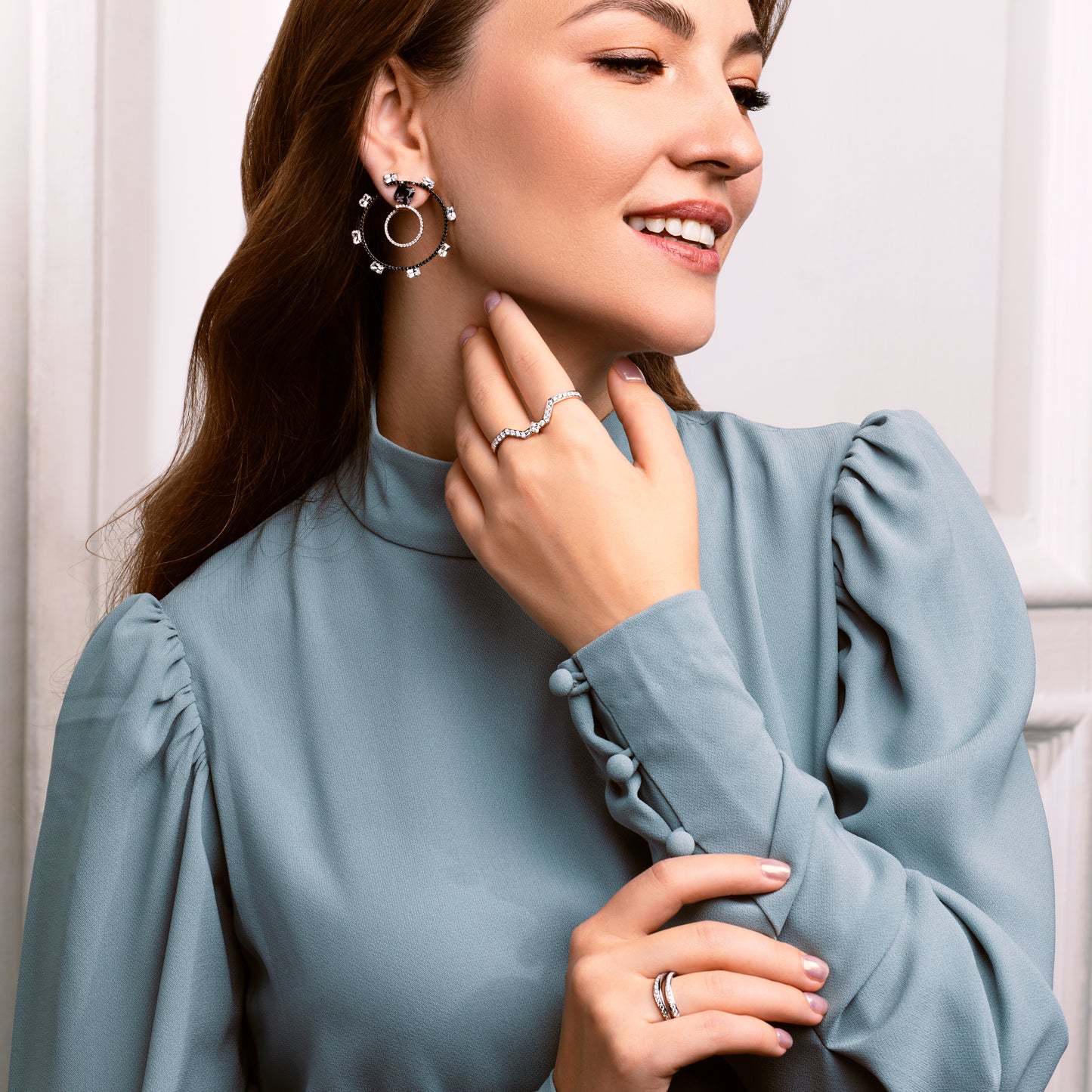 Two-finger ring ROSEUS FLAMMA