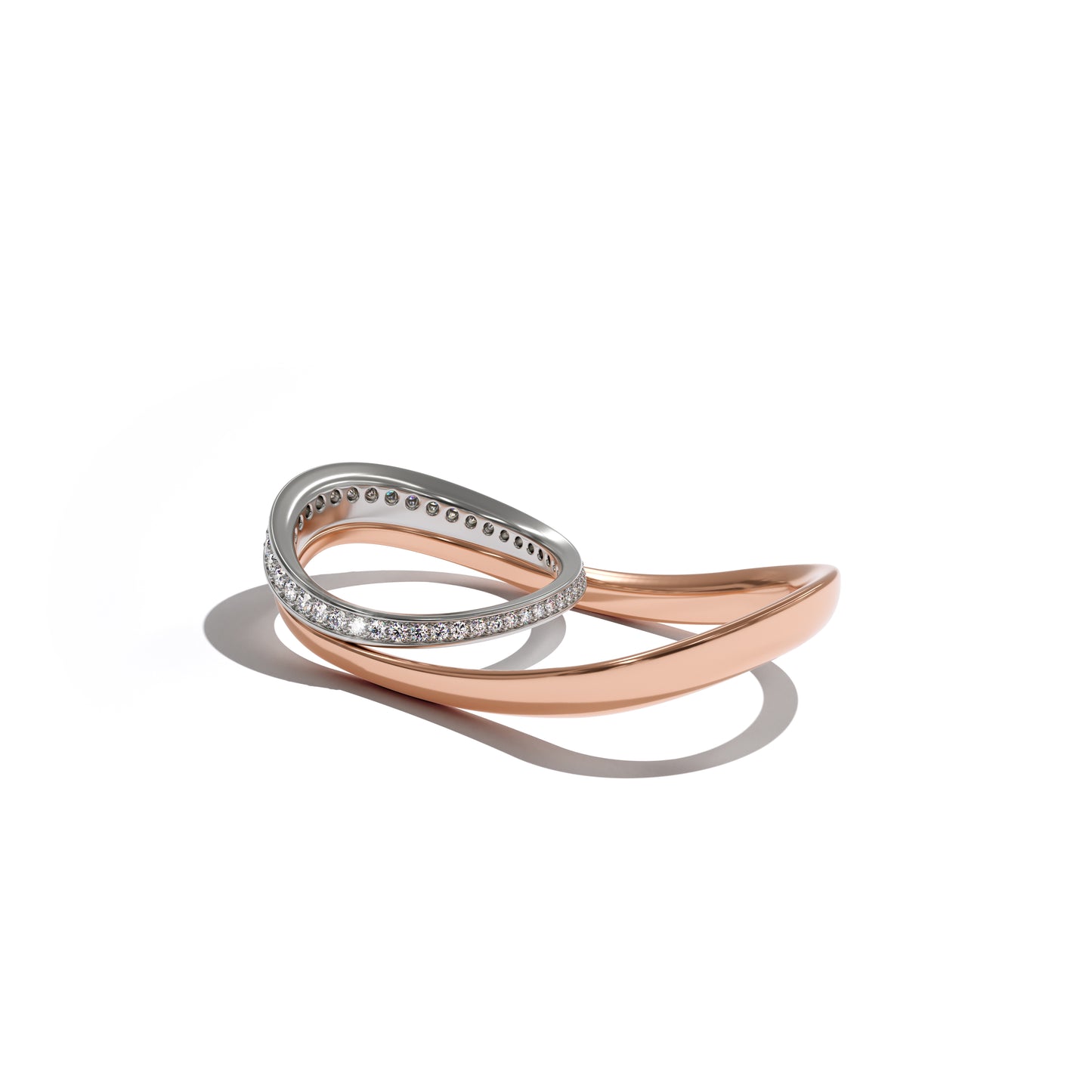 Two-finger ring LOS ANGELES smooth