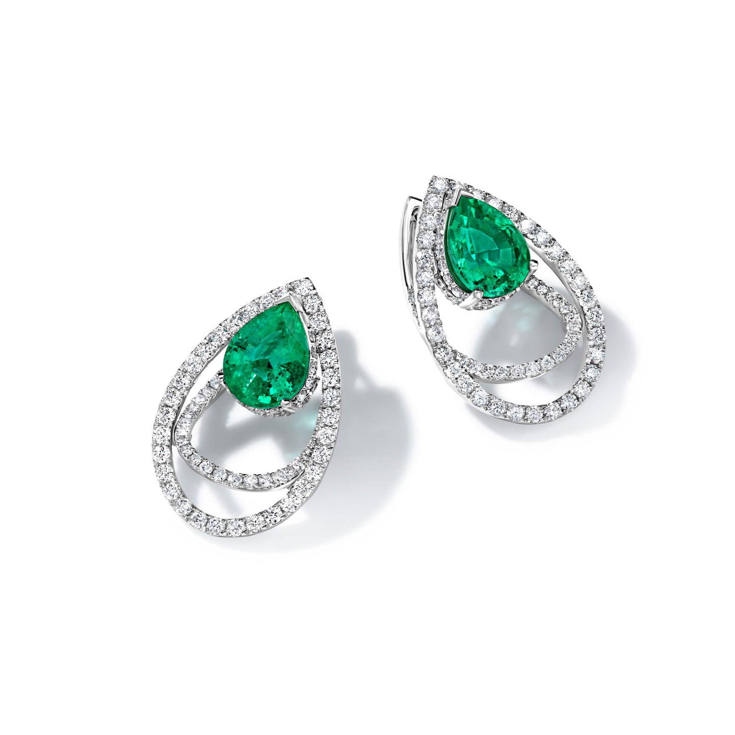 Earrings EMERALD TULIP