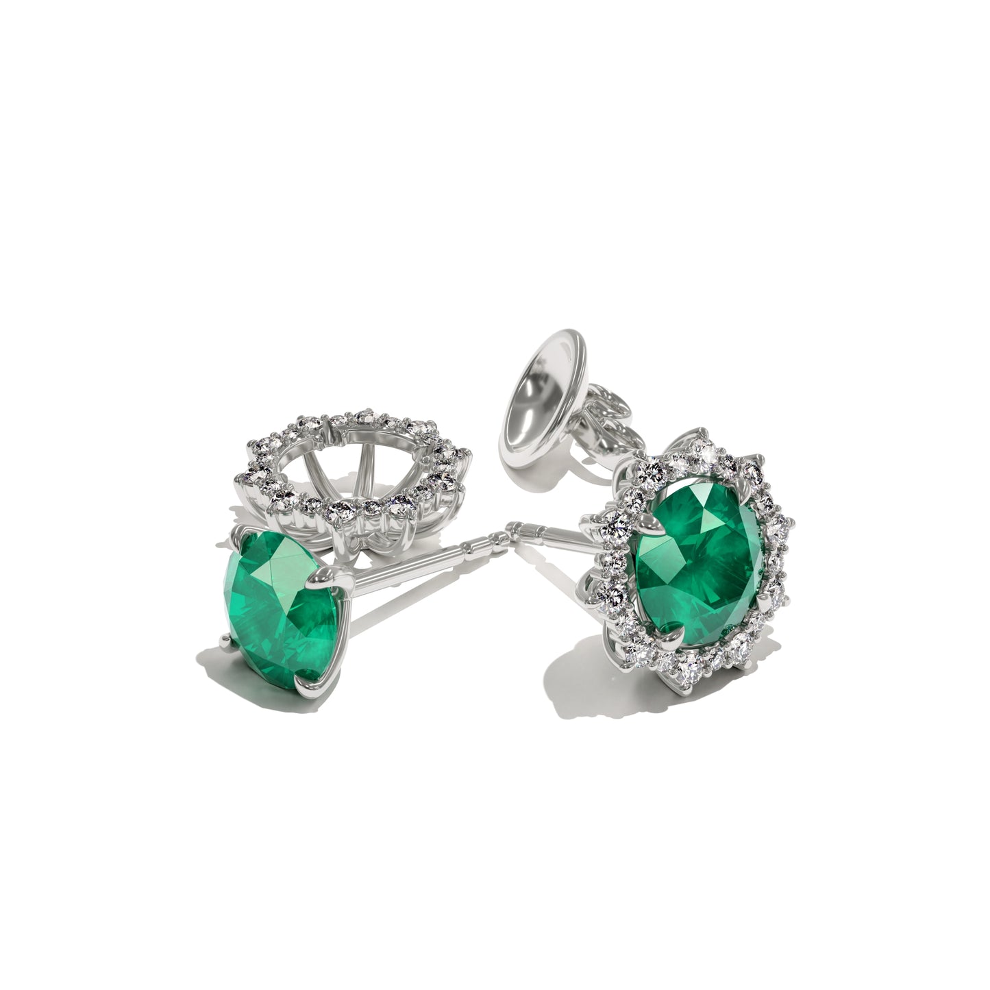 Earrings FOREVER emerald