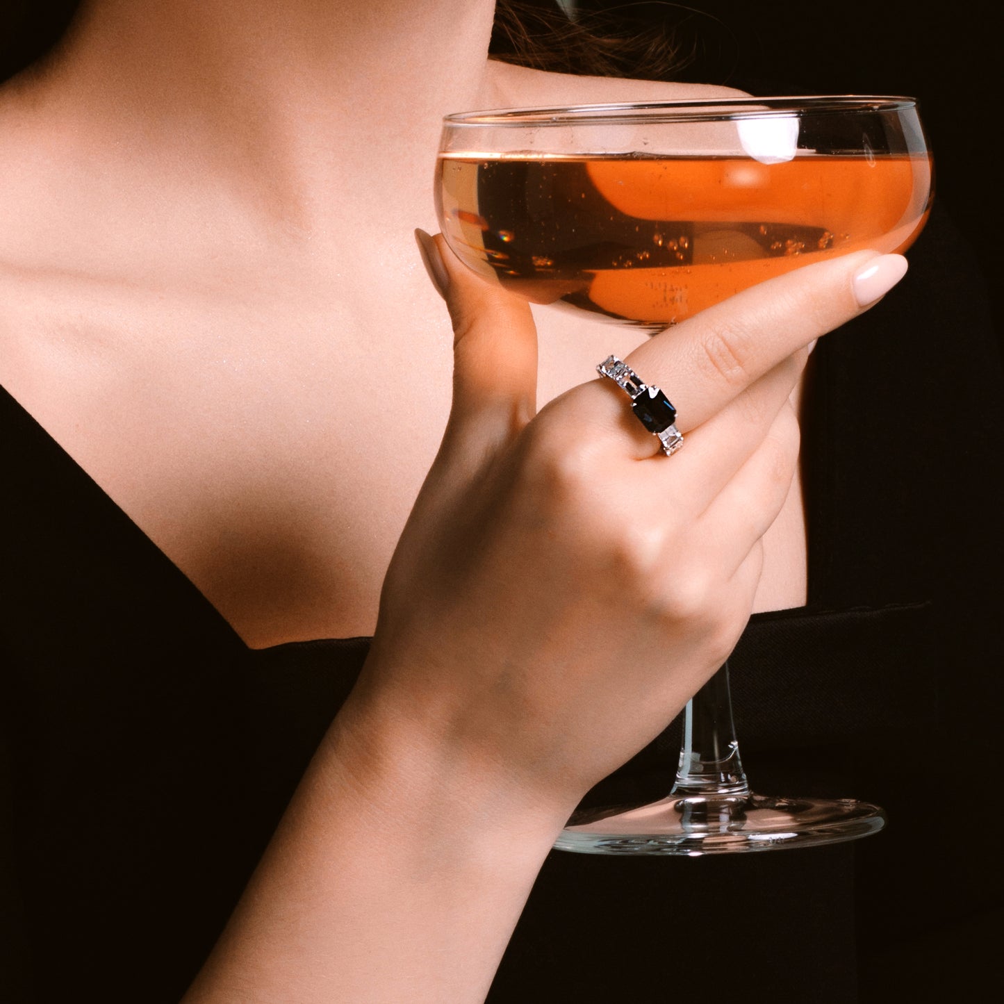 Ring MIRA blue spinel