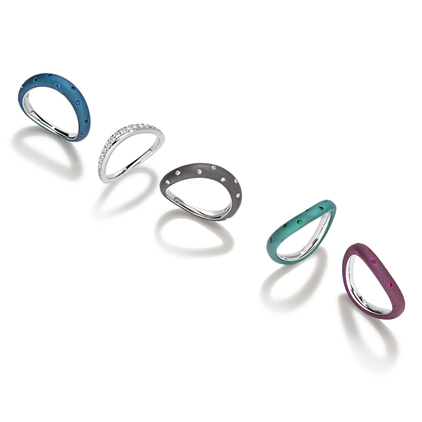 Diamond Ring LOS ANGELES for titanium ring sets