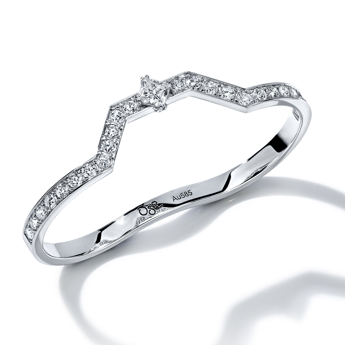 Two-finger ring ROSEUS FLAMMA