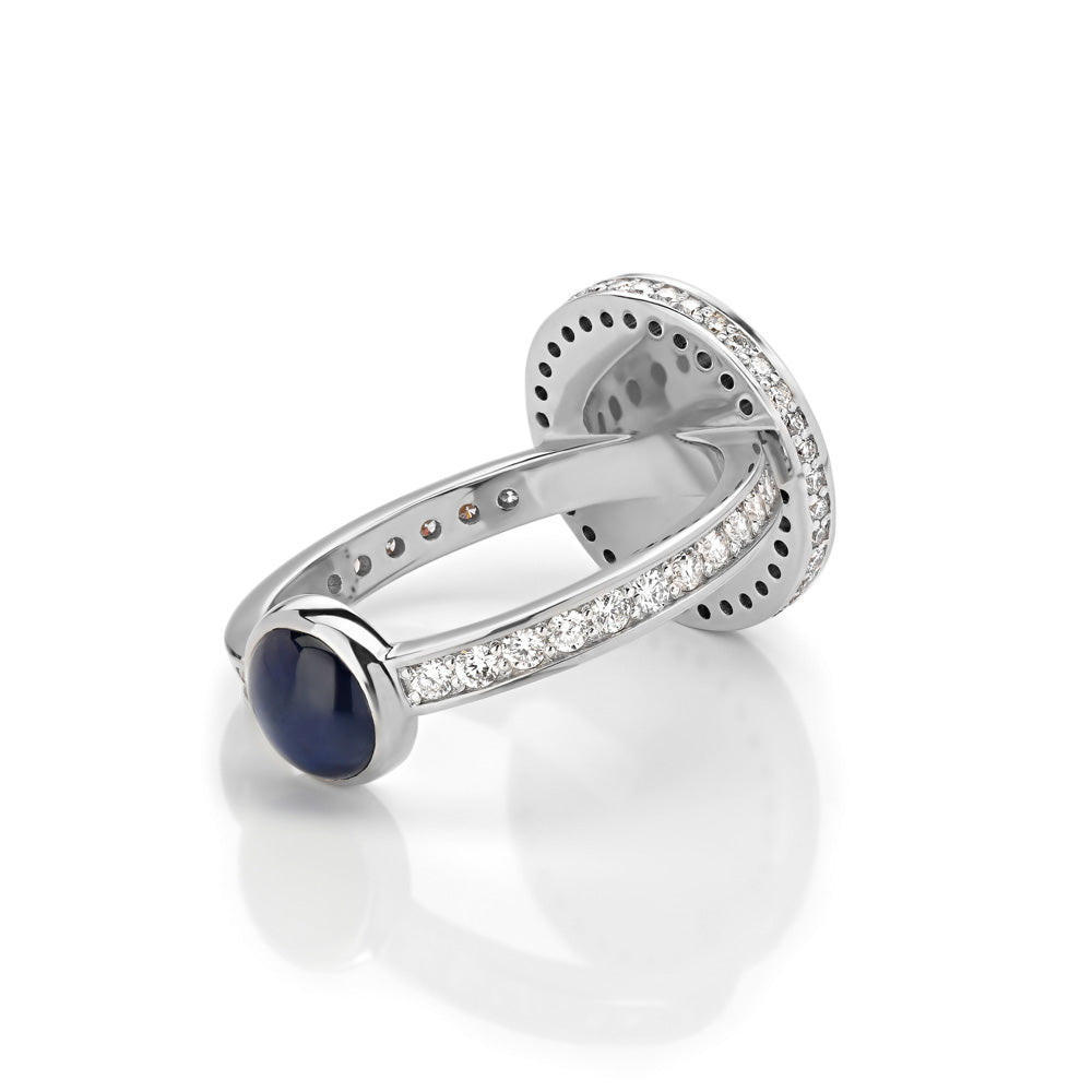 Ring SATELLITE sapphire