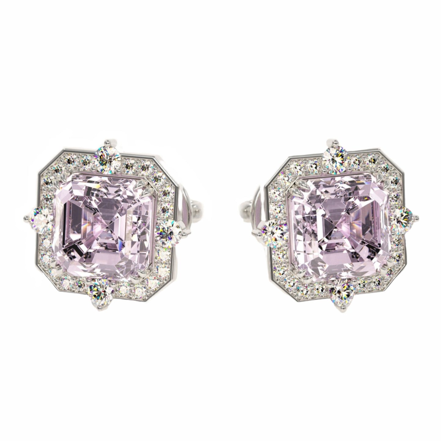 Earring studs STILL morganite