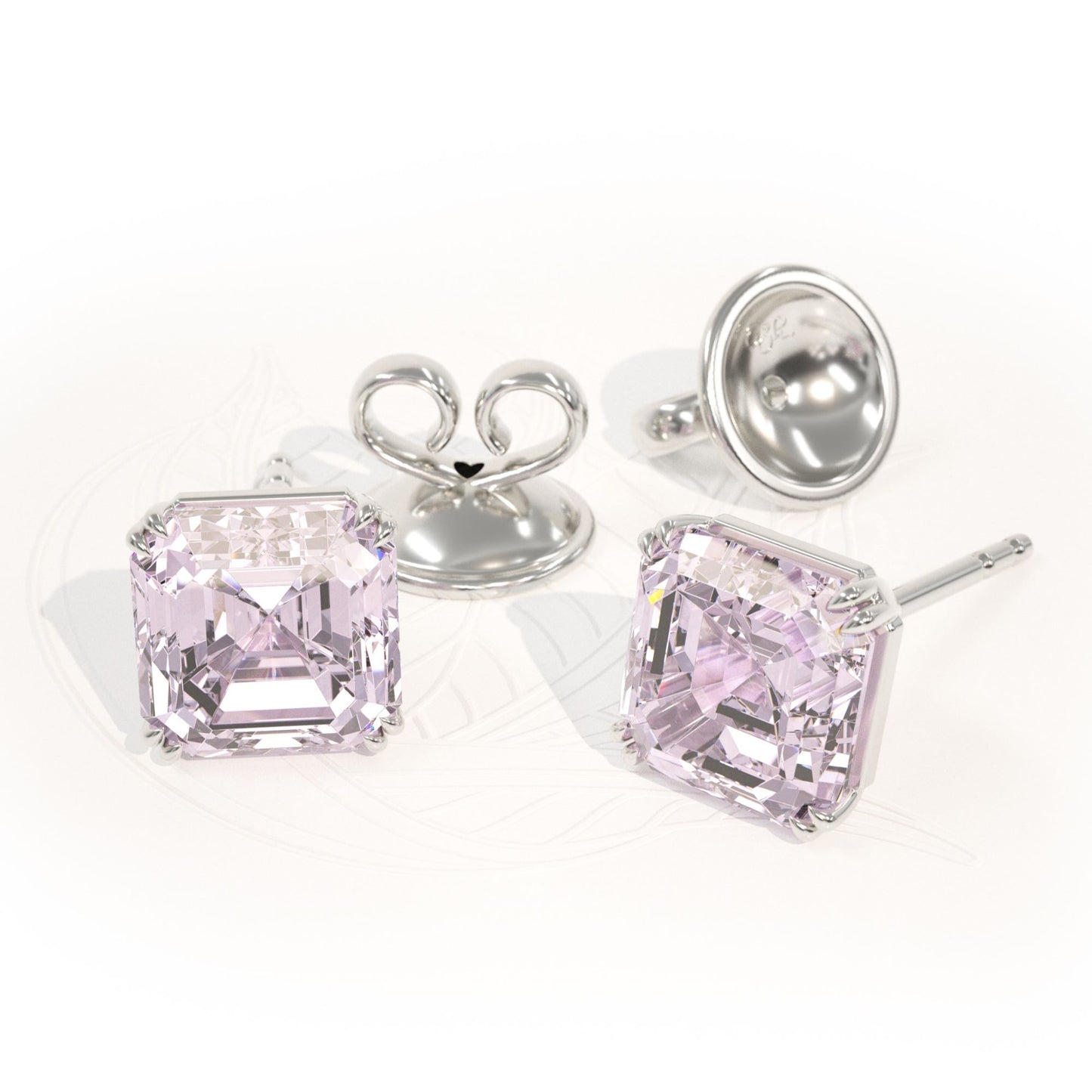 Earring studs STILL morganite