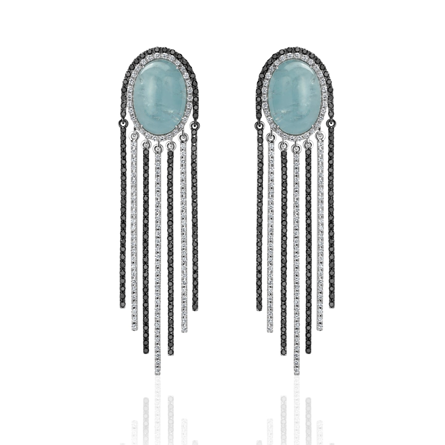 Earrings VOLUNTAS aquamarine