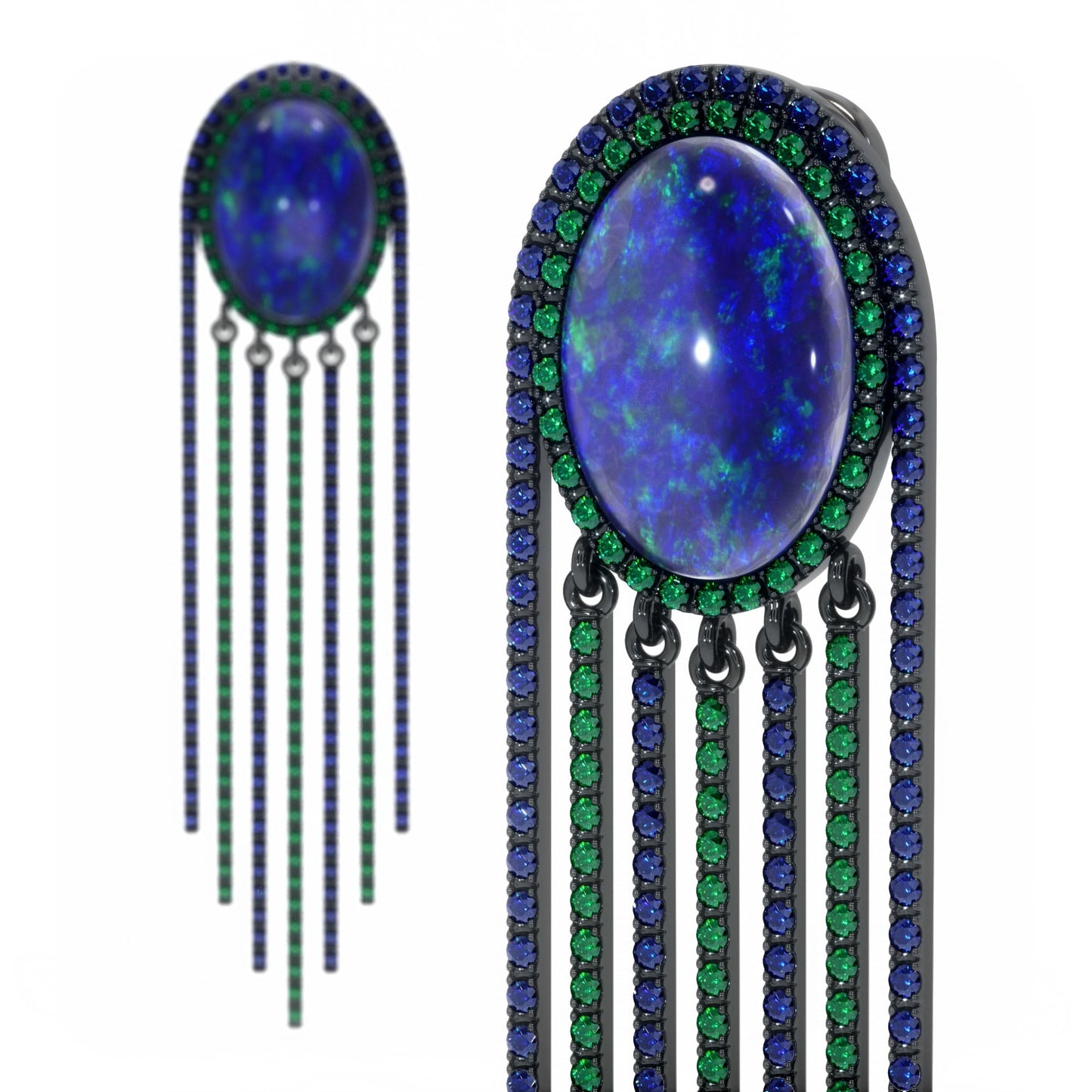 Earrings VOLUNTAS opal