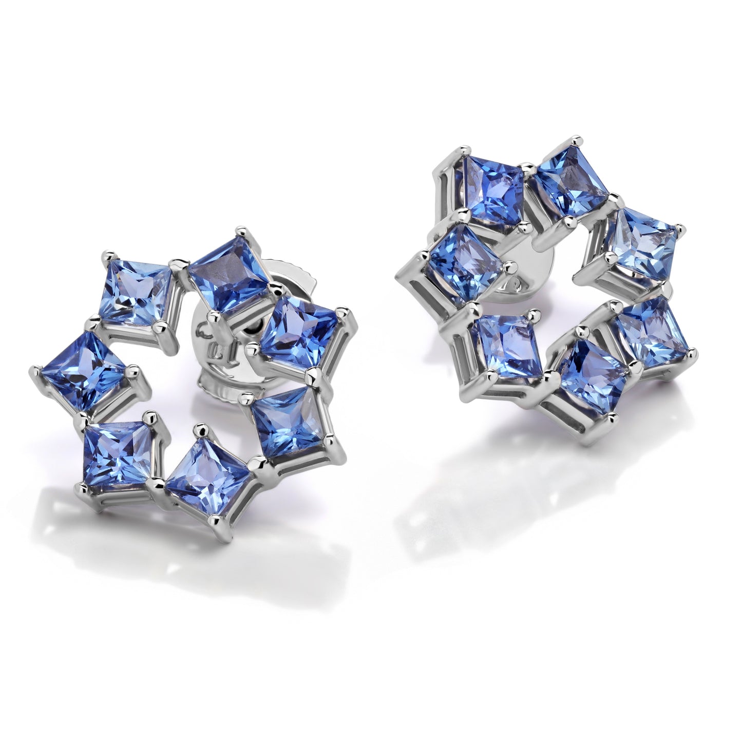 Earrings SIDERA blue sapphire