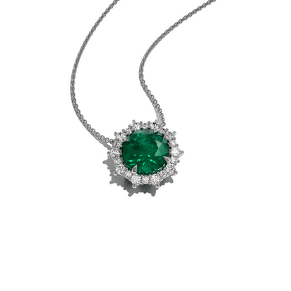 Necklace FOREVER emerald