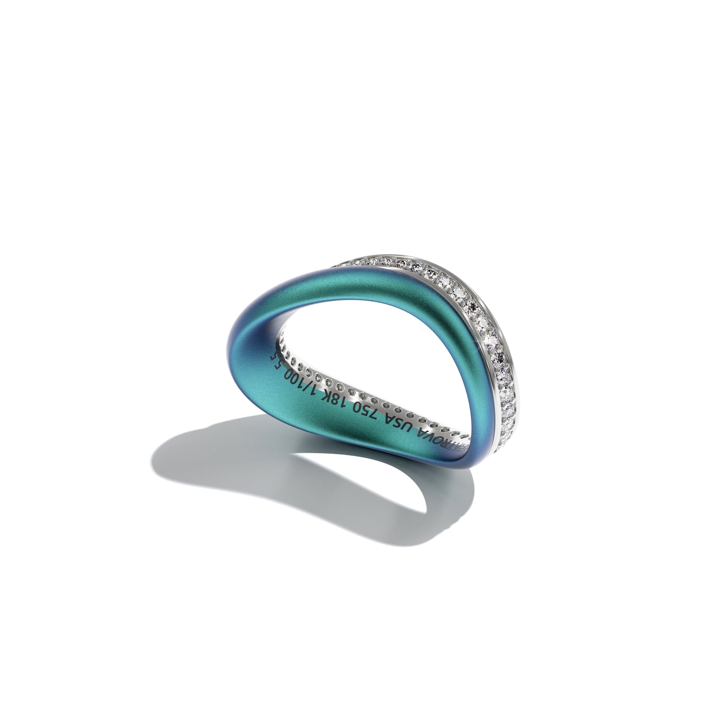 Ring LOS ANGELES smooth multicolor titanium