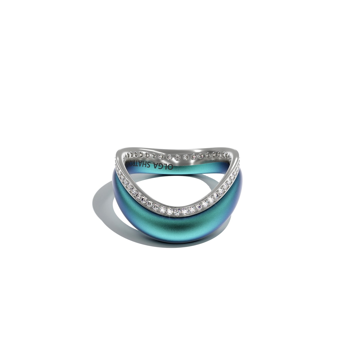 Ring LOS ANGELES smooth multicolor titanium