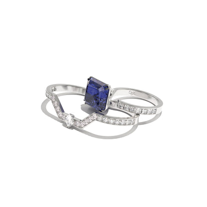 Ring ROSEUS FLAMMA tanzanite